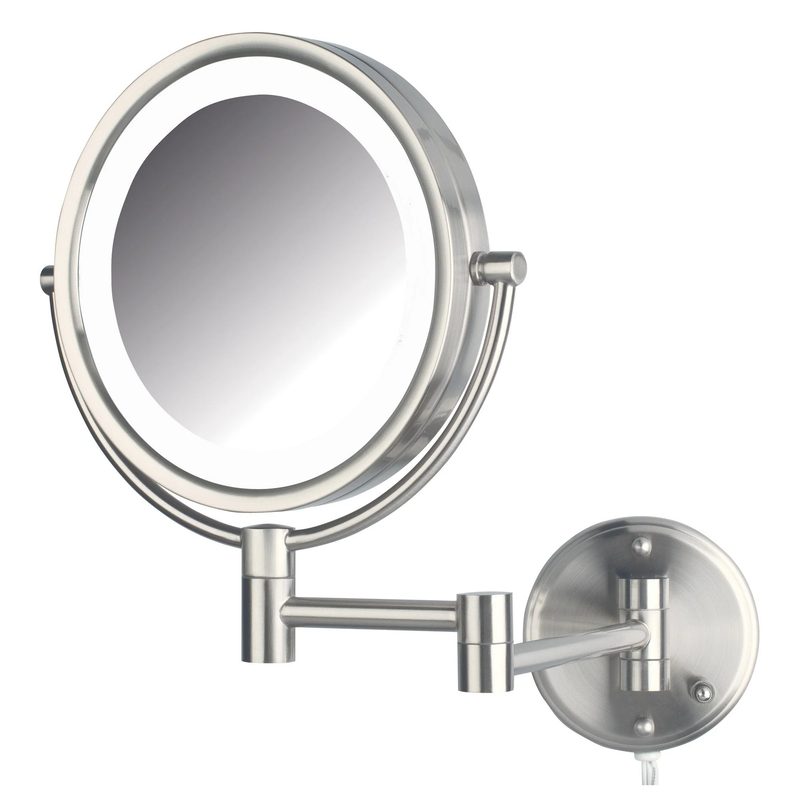 Jerdon 8.5" 8X-1X LED Lighted Wall Mount Mirror (HL88NL)