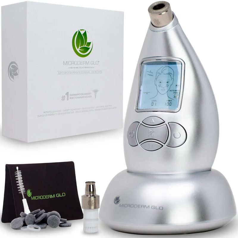 Microderm GLO Diamond Microdermabrasion Machine (Full Size) — official product image