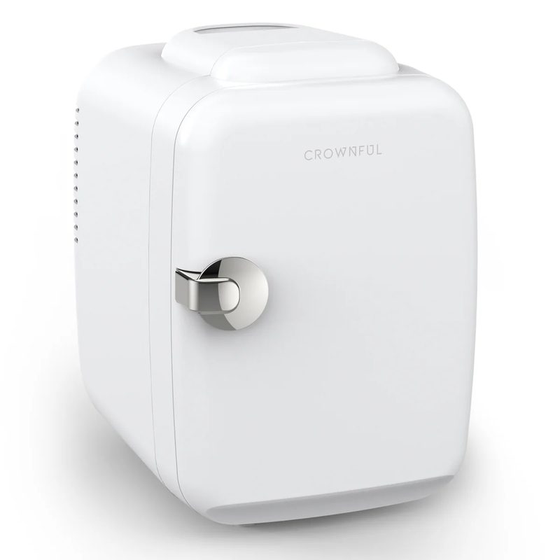CROWNFUL Mini Fridge 4L/6 Can (Black) — official product image