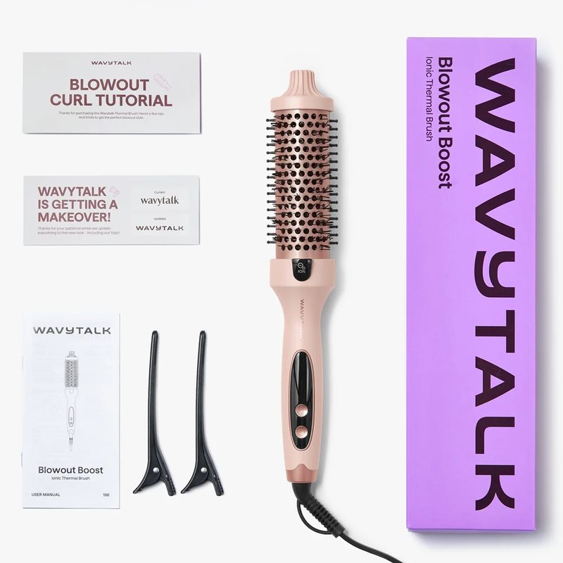 WavyTalk Blowout Boost Ionic Thermal Brush 1.5" — official product image